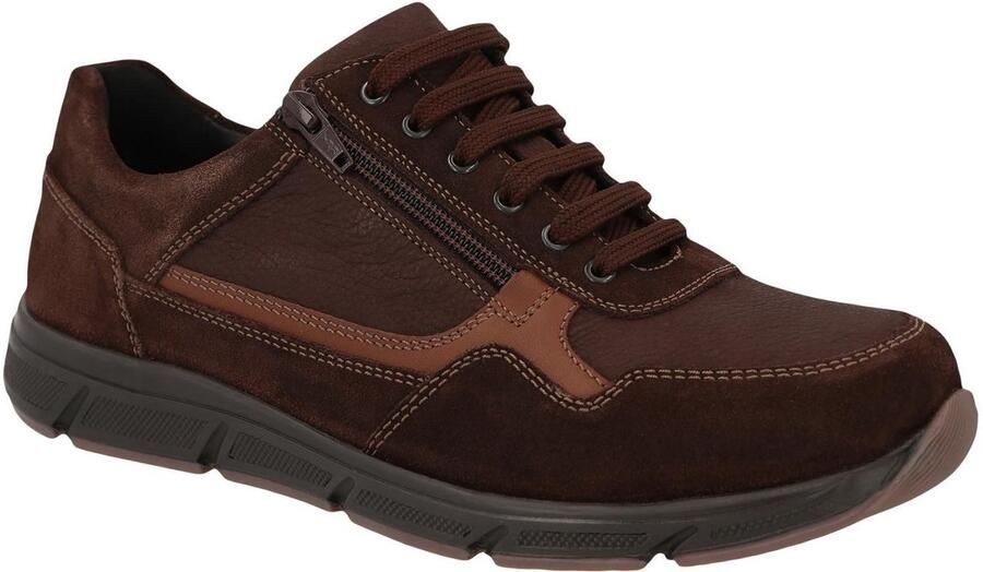 Solidus Solid M bruine herensneaker voor steunzolen