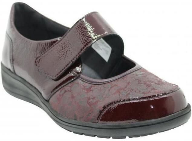 Solidus Velcroschoenen kate nappalak wine velcroschoen