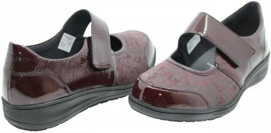 Solidus Velcroschoenen kate nappalak wine velcroschoen
