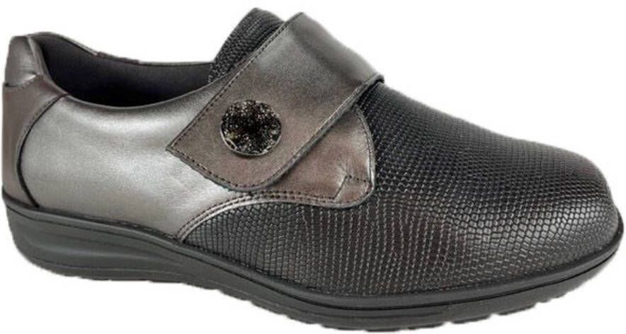 Solidus Solid Dames bruin donker lage gesloten schoenen