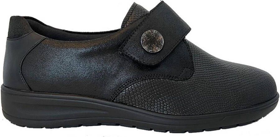 Solidus Dames Klittebandschoenen Kate 29506-90202 Zwart ½ - Foto 2