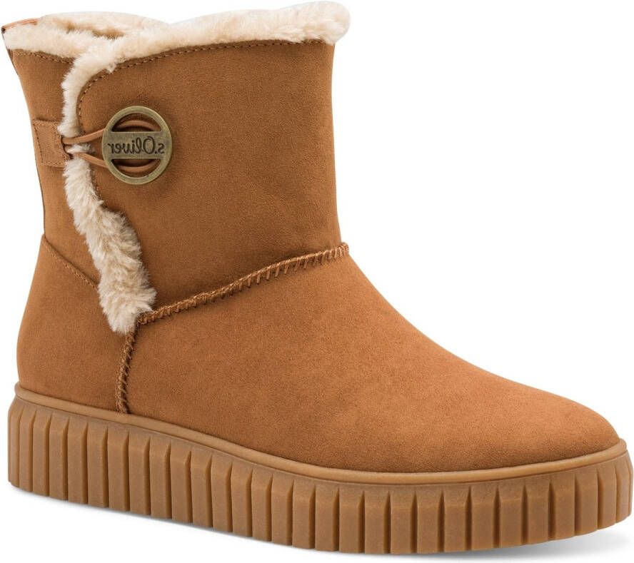 S.Oliver Bruine Casual Enkellaarsjes voor Vrouwen Brown Dames