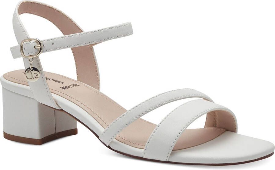 S.Oliver Witte elegante platte sandalen White Dames