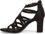 S.Oliver Sandalen Glitter zwart Textiel - Thumbnail 1