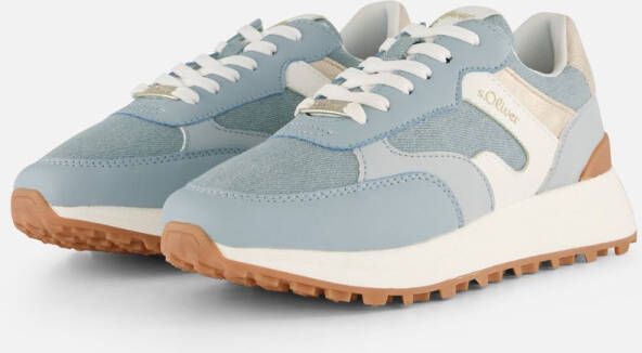 S.Oliver Denim Sneakers blauw Synthetisch Dames