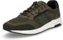 S.Oliver gebreide herensneaker kaki groen - Thumbnail 1