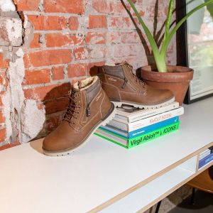 S.Oliver veterboots bruin cognac