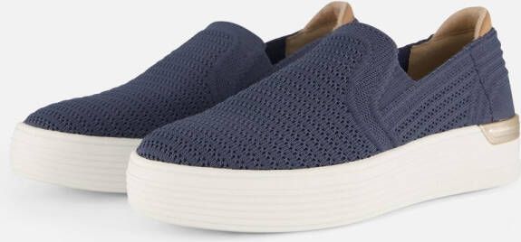 S.Oliver Instappers blauw Textiel Dames