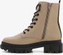 S.Oliver s. Oliver dames veterboots beige taupe - Thumbnail 1