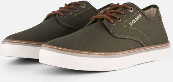 S.Oliver S. Oliver Sneakers groen Suede