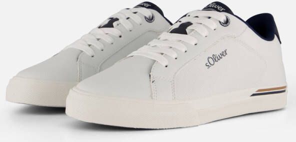 S.Oliver Witte Sneakers voor Mannen White Heren
