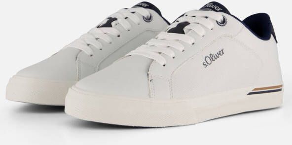 S.Oliver Witte Sneakers voor Mannen White Heren