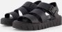 S.Oliver Zwarte Casual Platte Sandalen Vrouwen Black Dames - Thumbnail 2