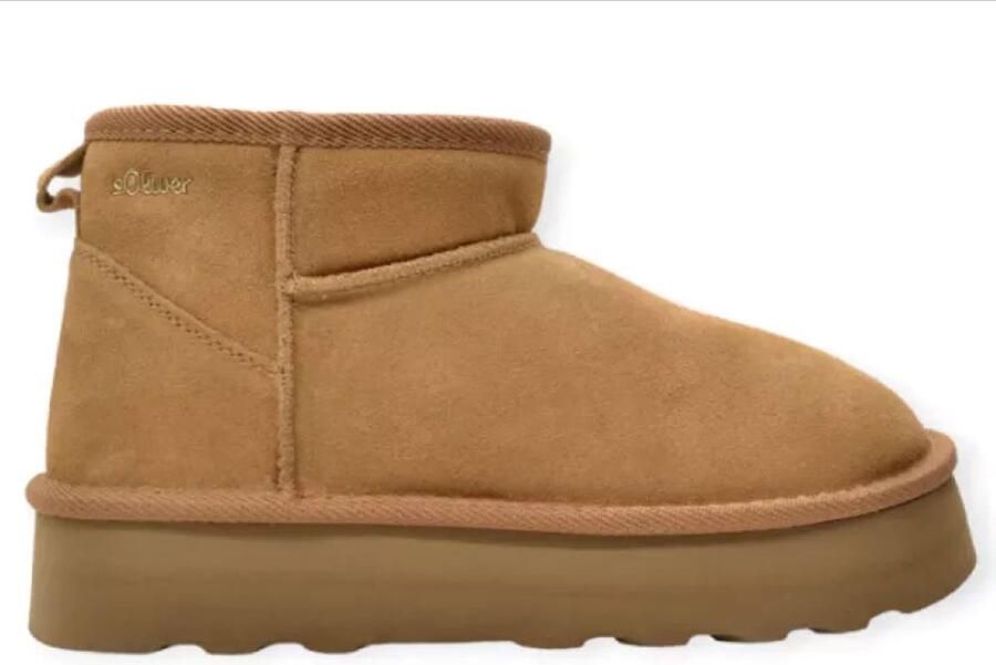 S.Oliver Dames Enkellaars Cognac COGNA