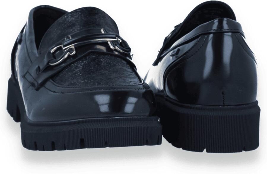 S.Oliver Women Shoes chunky lakleren loafers met panterprint bruin - Foto 4
