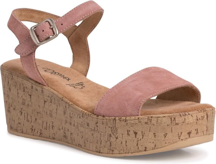 S.Oliver Sandalen met sleehak