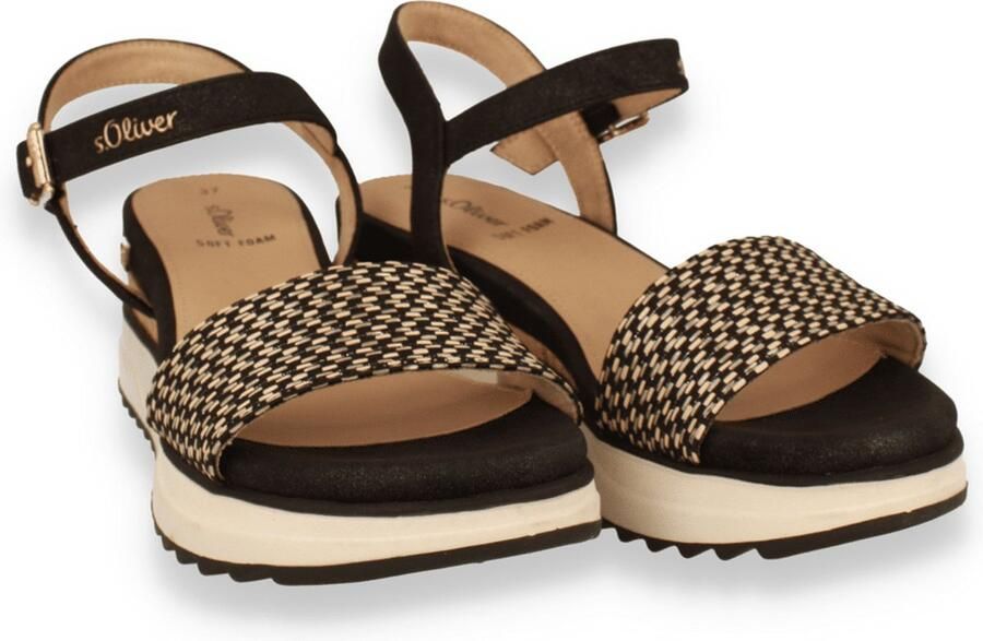 S. Oliver S.Oliver Dames Sandaal Zwart - Foto 2