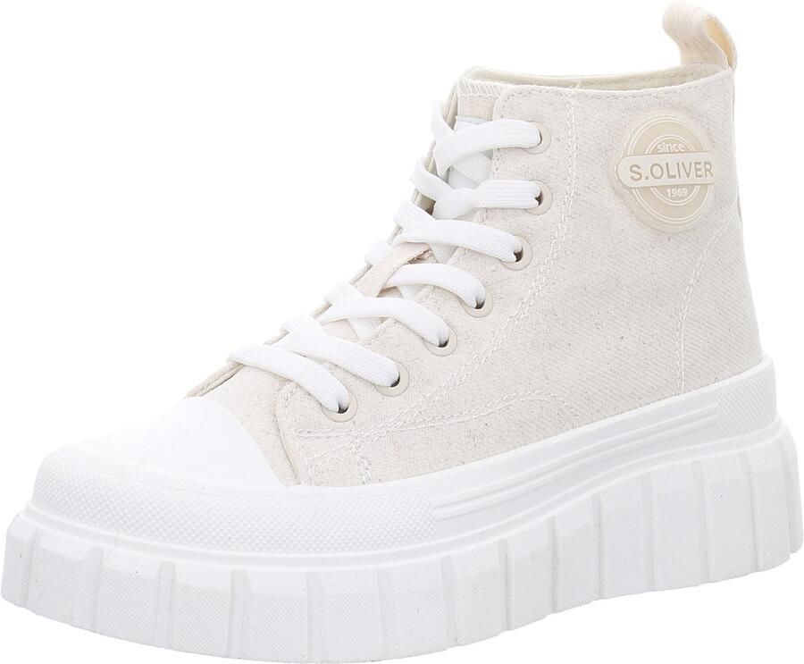 S.Oliver Beige damessneaker modern en comfortabel