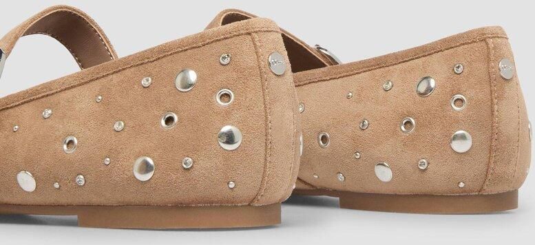S.Oliver female Ballerina's van leer met studs