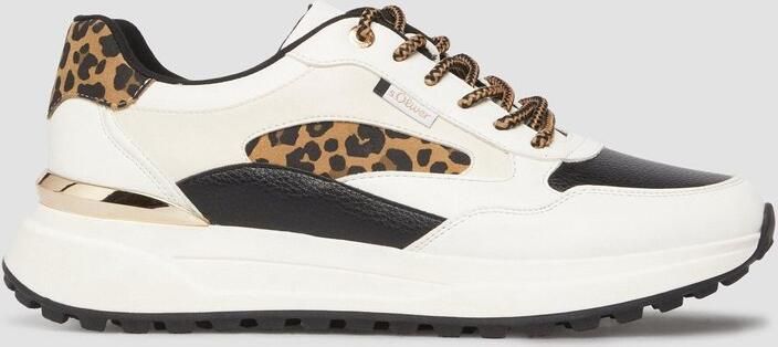 S.Oliver female Lederlook sportschoenen met artwork