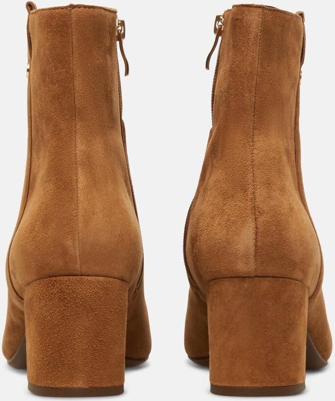 S.Oliver female Leren enkellaarsjes met blokhak