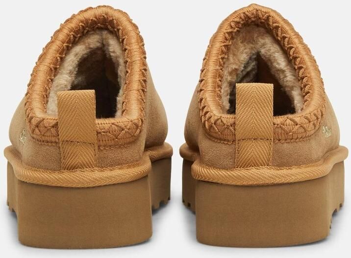 S.Oliver female Leren slippers met plateauzool