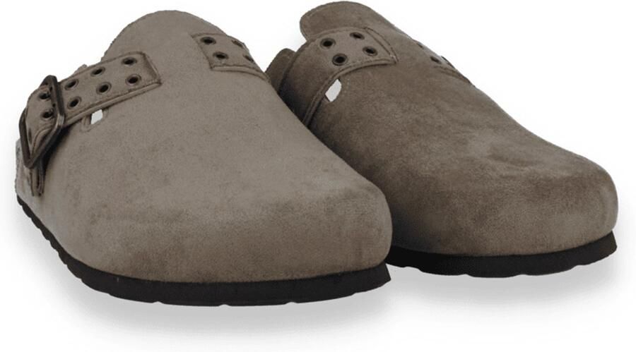 S.Oliver female Muiltjes in suèdelook met studs