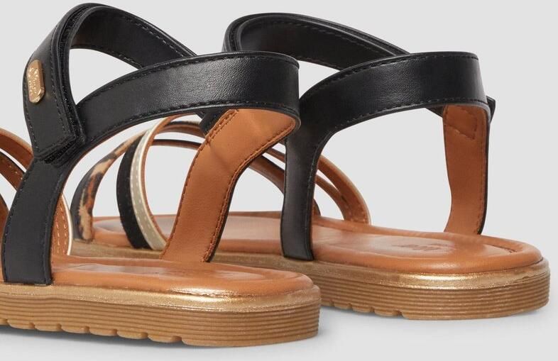 S.Oliver female Multicolor sandalen met metallic look