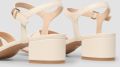 S.Oliver female Pumps met blokhak in lederlook - Lichtbeige