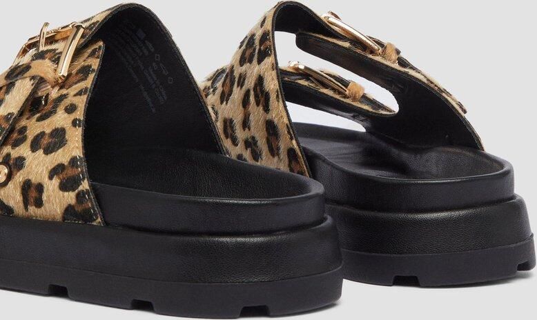 S.Oliver female Sandalen met juwelendetail en leoprint