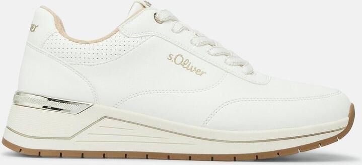 S.Oliver female Sneaker met plateauzool en logo-reliëf