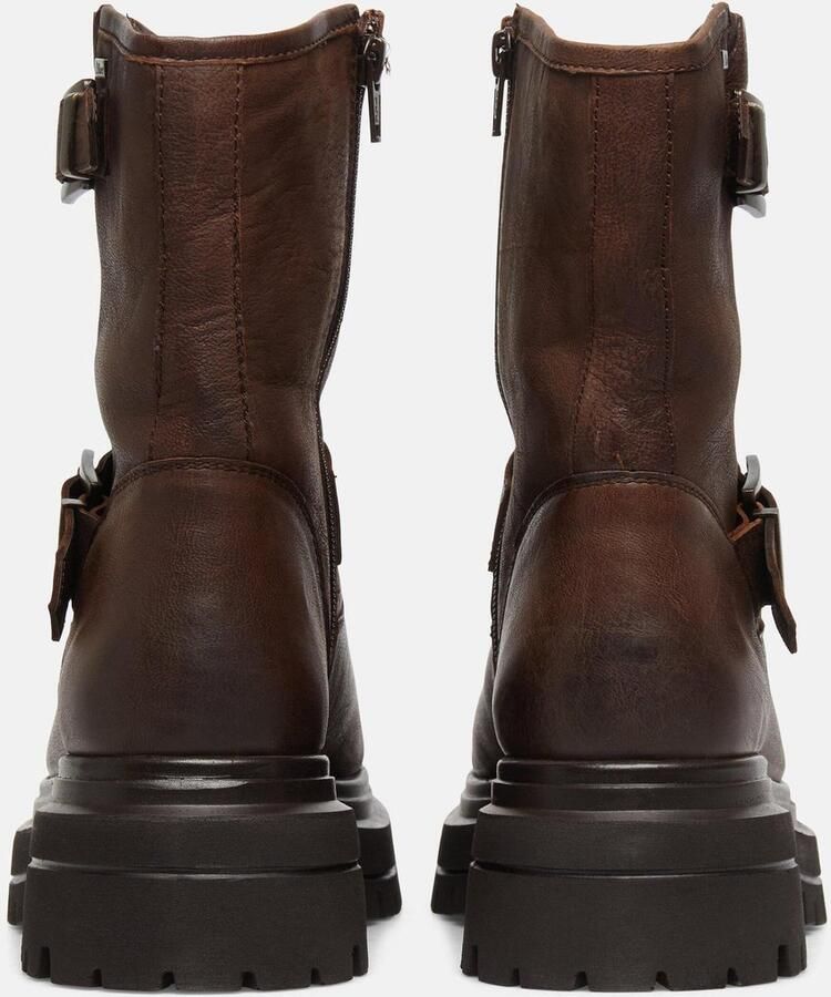 S.Oliver female Stevige leren laarzen met gespdetails