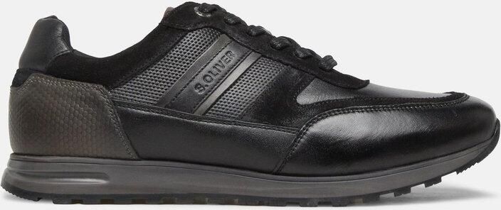 S.Oliver male Effen sneakers in leerlook