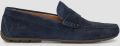S.Oliver male Elegante leren loafers - Donkerblauw