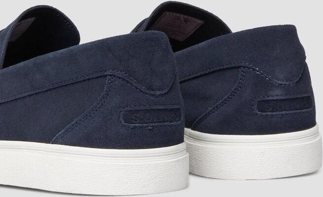 S.Oliver Men Shoes suède loafers donkerblauw