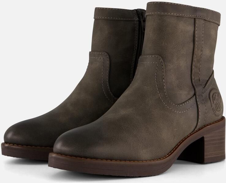 S.Oliver vegan Enkellaarsjes taupe Synthetisch Dames