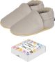 SOMIC Babyschoenen Leer Baby Schoenen Zachte Zool Babyschoentjes Flexibele Zool Antislip Eerste Loopschoentjes -Zachte Leren maat L –12-18 maanden Blauwe Dinosaurus - Thumbnail 1