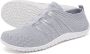 SOMIC Barefoot Schoenen Instappers Gymschoenen Zaalschoenen Sportschoenen Sneaker Ade d Knit Mesh Platte Zool Zwart - Thumbnail 1