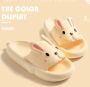 SOMIC Unisex Slippers- heren Badslippers antislip ultralichte platte zachte Sloffen -Pantoffels Heren Dames Douchepantoffels Pasen gift van konijn slippers- konijn slides - Geel - Thumbnail 2