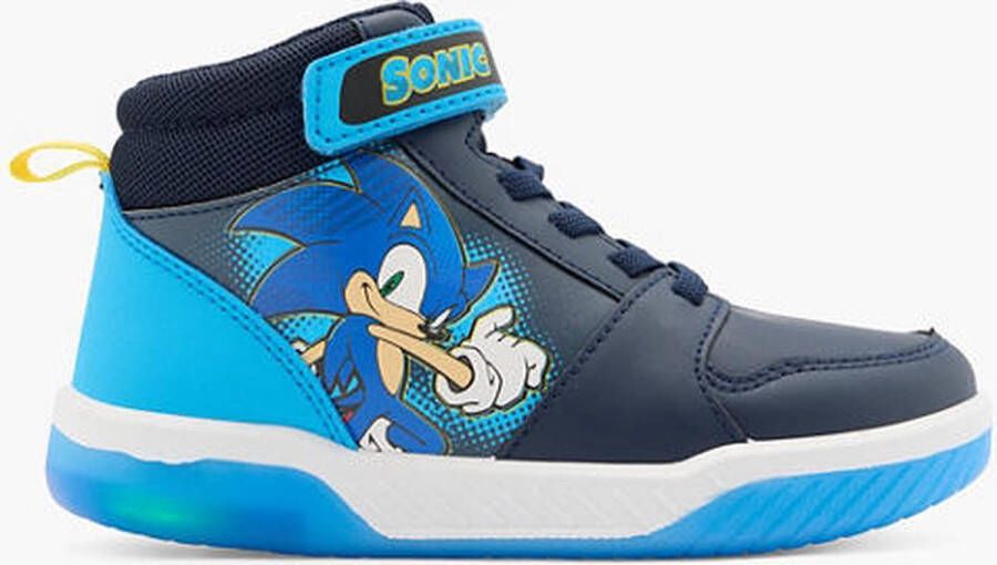 Sonic Blauwe hoge sneaker