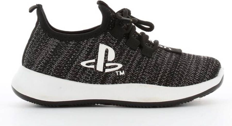 Sony Playstation jongens sneaker zomerschoen zwart wit met logo