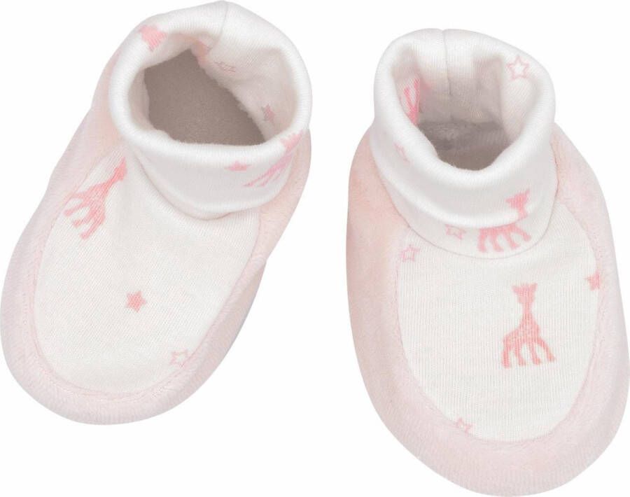 Sophie de Giraf babyslofjes- roze 1-3 Maand