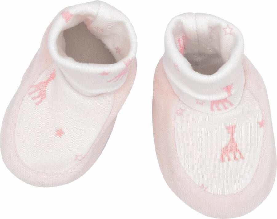 Sophie de Giraf slofjes roze 1-3M