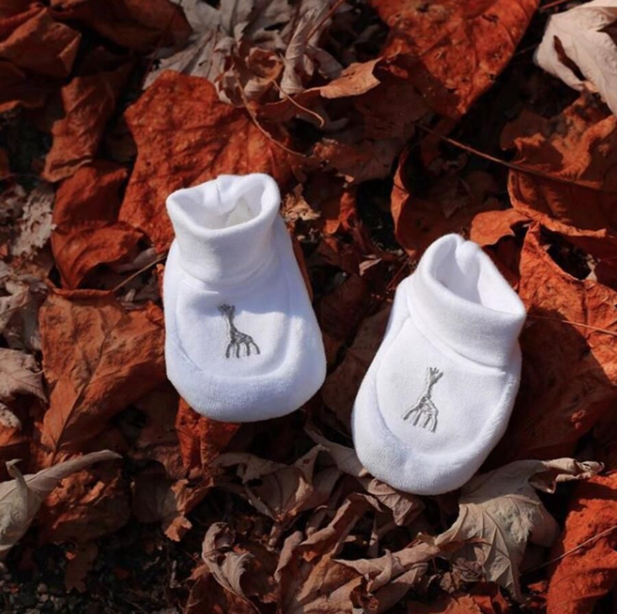 Sophie de Giraf babyslofjes wit 0 1 Maand - Foto 2