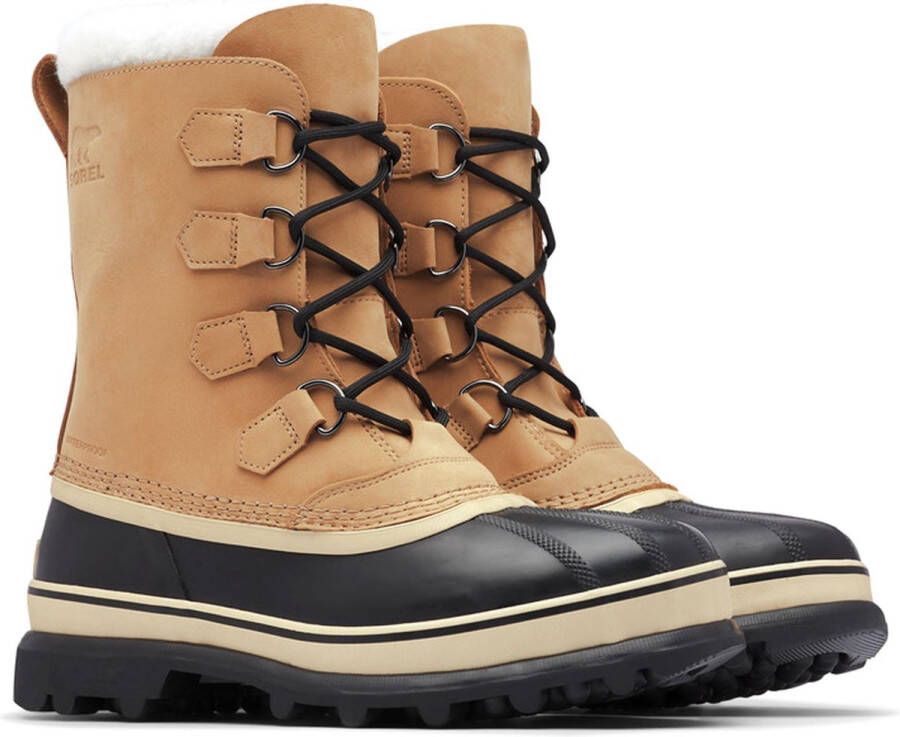 Sorel Caribou Veterboots Laarzen Met Veters Heren Camel +