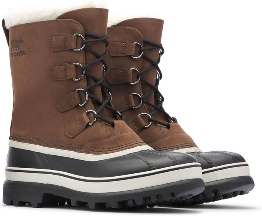 Sorel Caribou Veterboots Laarzen Met Veters Heren Bruin +