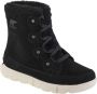 Sorel Explorer Next Joan Wp Veterboots Laarzen Met Veters Dames Zwart - Thumbnail 1