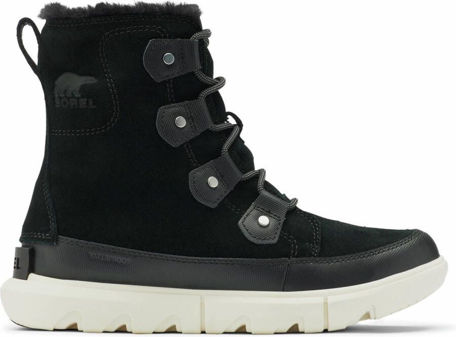 Gorpcore Sorel Explorer Ii Joan Faux Fur Wp Vachtlaarzen Warme Laarzen Dames Zwart