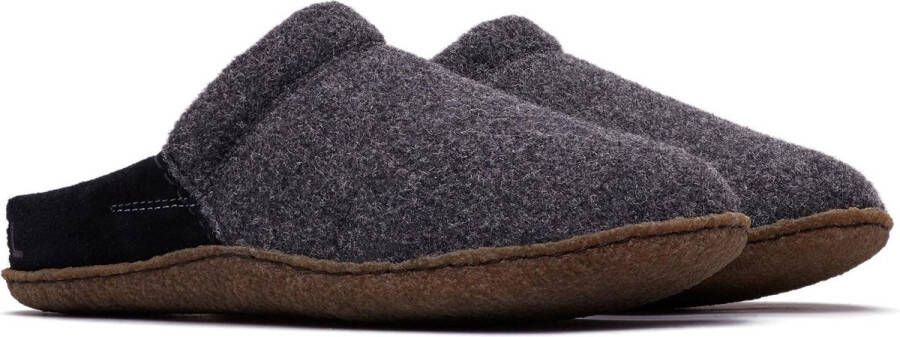 Sorel Nakiska Scuff Slipper Dames Slippers Vrouwen zwart grijs - Foto 1