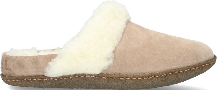 Sorel Comfy bruin Tinten Nakiska Slide Pantoffels Sloffen Dames Taupe